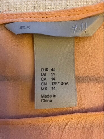 m Beden ten rengi Renk H&M marka bluz