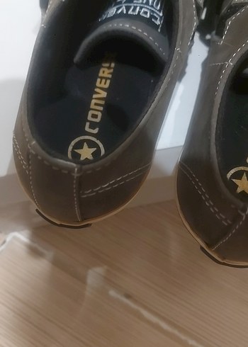 36 Beden Haki Süet Bağcıklı Kadın Converse Orjinal