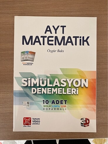 AYT matematik deneme kitabı
