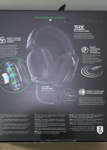  Beden Razer BlackShark V2 Pro Kulaklık