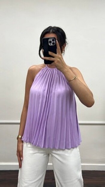 Mango lila bluz