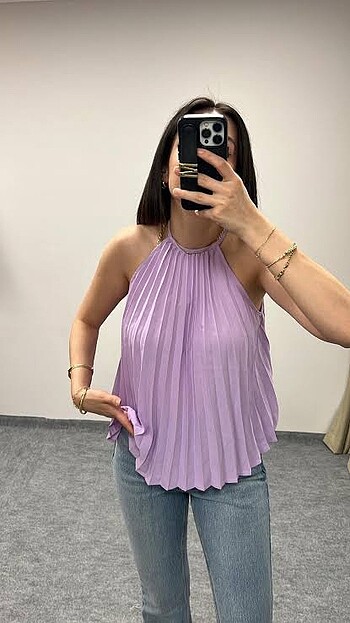 Mango Mango lila bluz