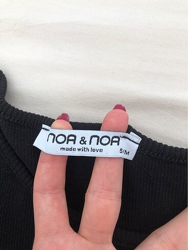 m Beden siyah Renk Noa noa crop