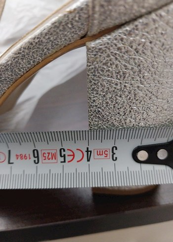 Beyaz Tokalı Blok Topuklu Kadın Abiye Ayakkabı - Görsel 3