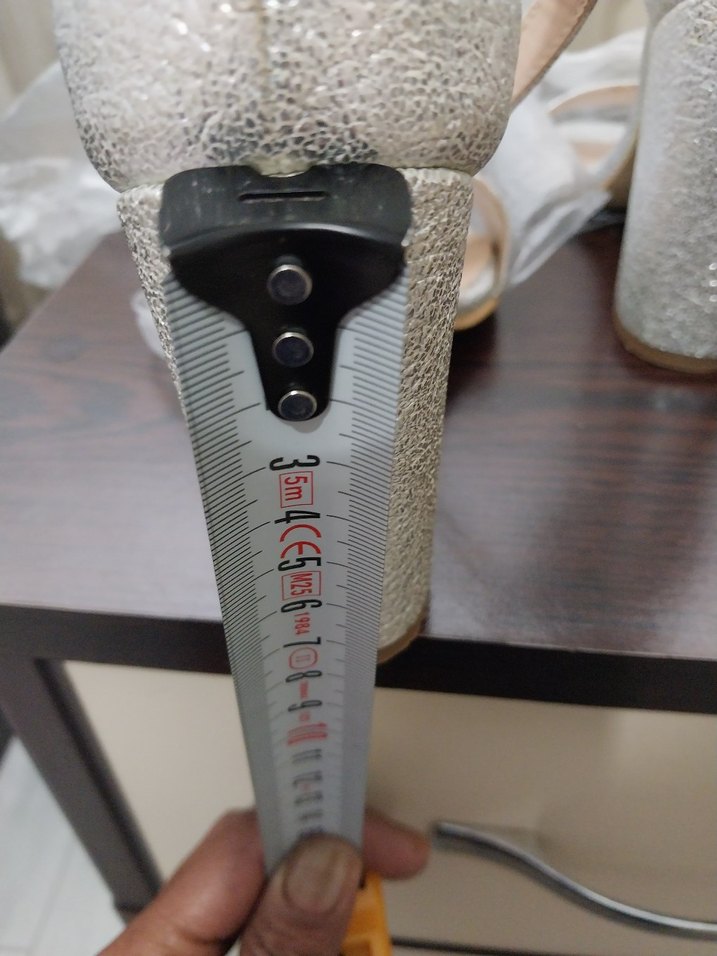 Beyaz Tokalı Blok Topuklu Kadın Abiye Ayakkabı - Görsel 4