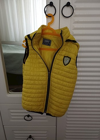 Sarı Fermuarlı Erkek Çocuk Yelek