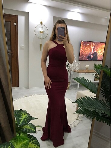 Balık model abiye elbise