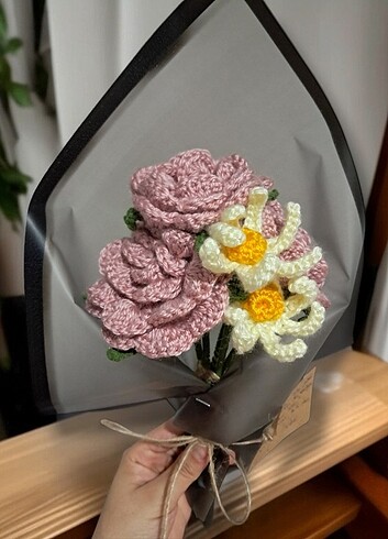 Farklı farklı örgü buketler - Görsel 6