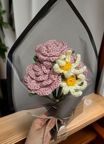 Farklı farklı örgü buketler - Görsel 7