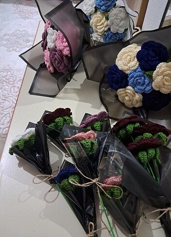 Farklı farklı örgü buketler - Görsel 11