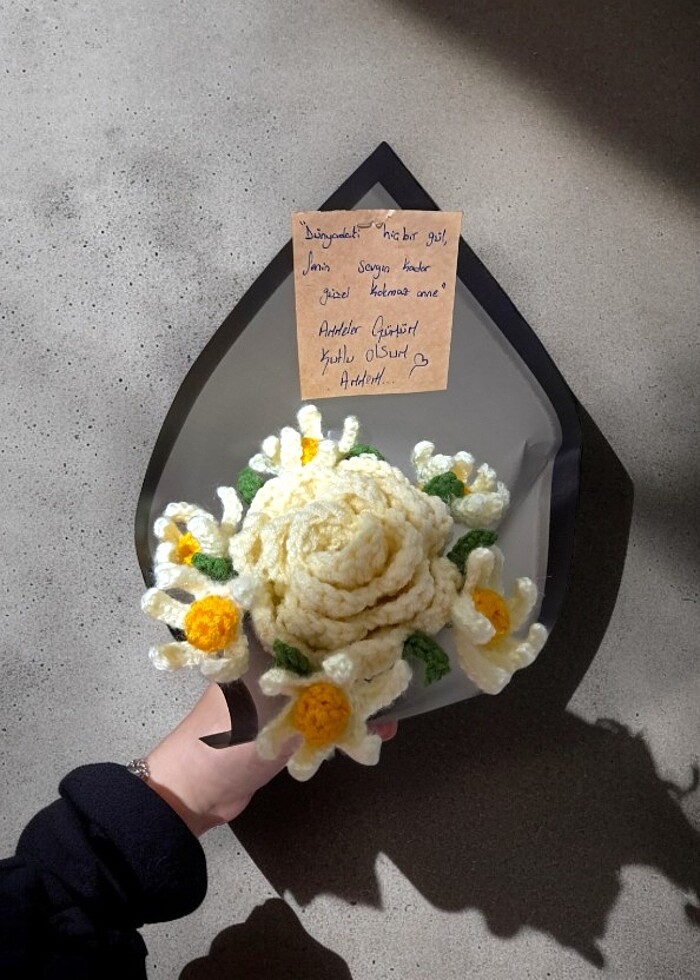 Farklı farklı örgü buketler - Görsel 3