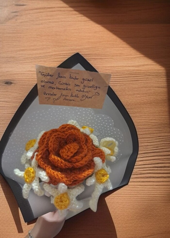 Farklı farklı örgü buketler - Görsel 4