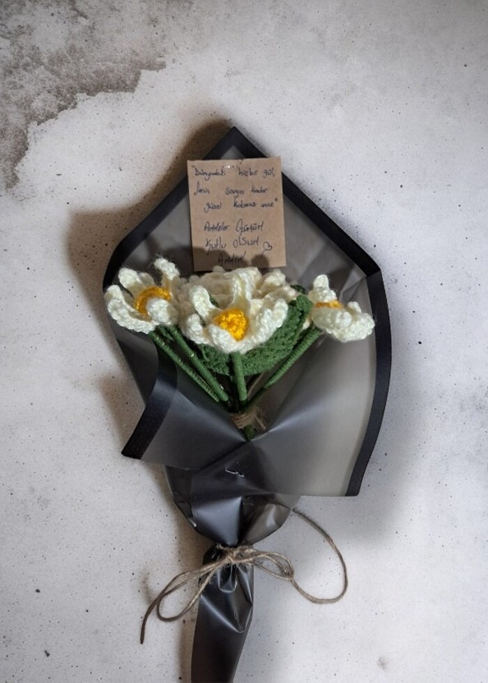 Farklı farklı örgü buketler - Görsel 5