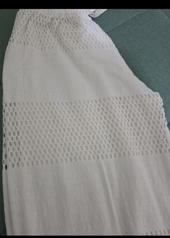 11 12 yaş Beyaz salaş pantolon çok şık duruyor - Görsel 3