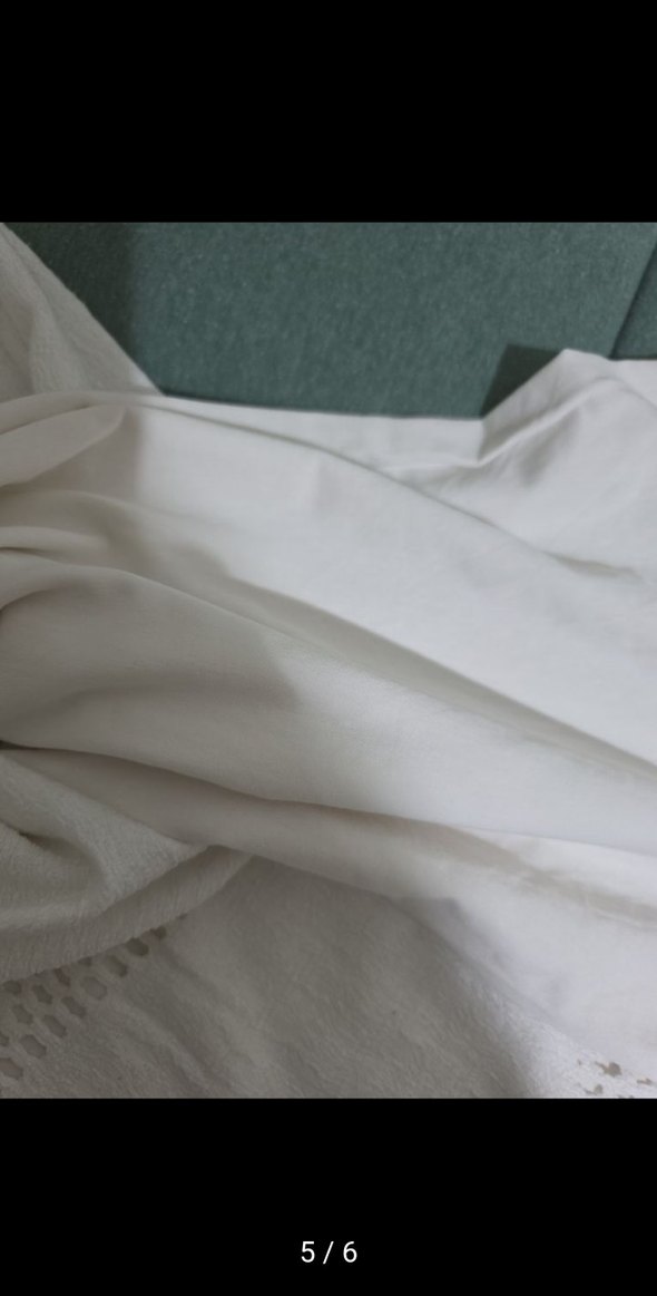 11 12 yaş Beyaz salaş pantolon çok şık duruyor - Görsel 2