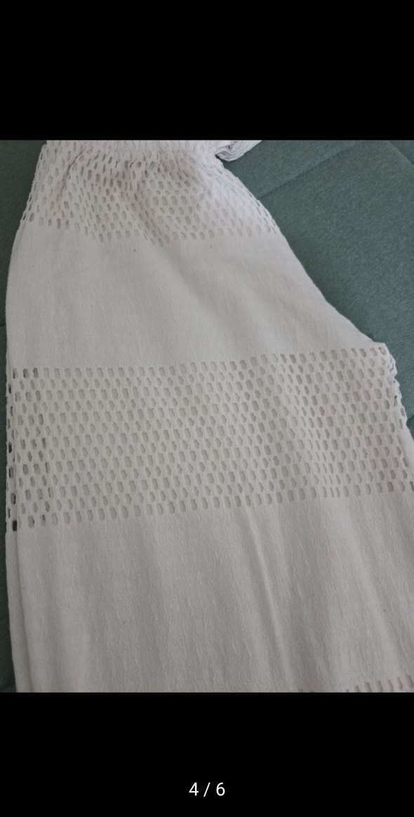 11 12 yaş Beyaz salaş pantolon çok şık duruyor - Görsel 3