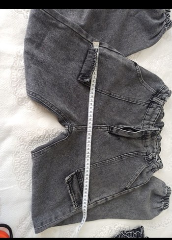 Gri cocuk  8 9 yasBol Kesim Denim Pantolon - Görsel 4
