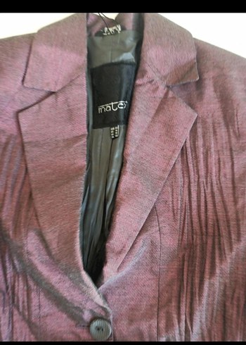 Bordo Nakışlı Uzun Kadın Takım Elbise etek boyu bilek de - Görsel 6