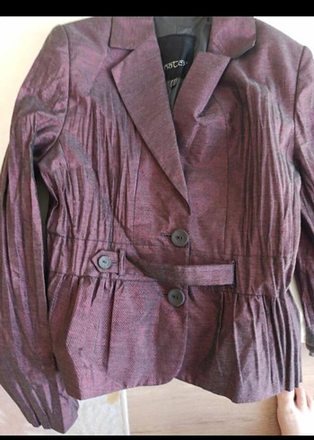 Bordo Nakışlı Uzun Kadın Takım Elbise etek boyu bilek de - Görsel 5