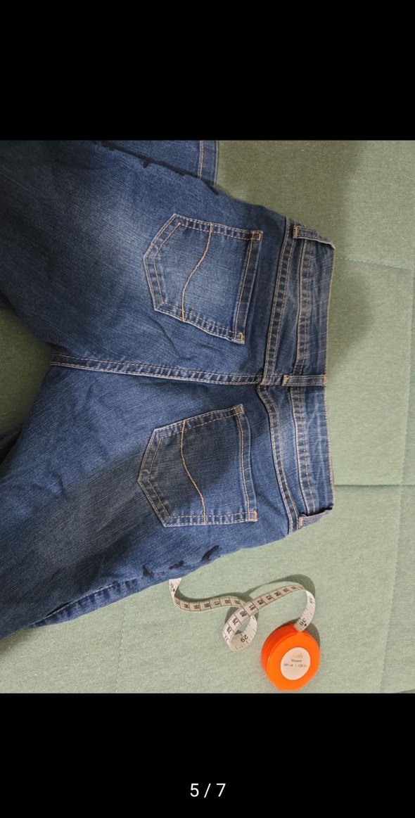 ispanyol paça Nakışlı Fermuarlı Mavi çocuk Kot Pantolon - Görsel 3