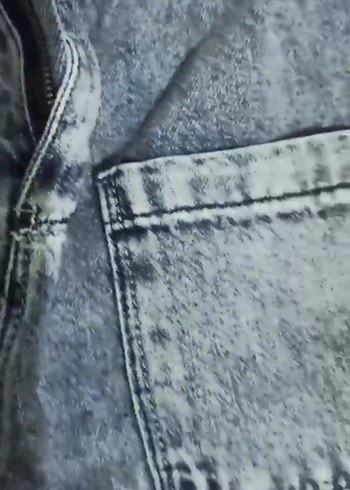 Gri  mavi Midi Boy Bol Kesim Kadın Kot Pantolon - Görsel 8