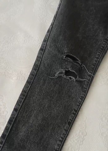 Kız Çocuk Siyah Payetli ı Uzun Kollu Tişört ve kot pantolon - Görsel 6