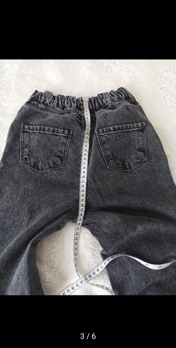 Kız Çocuk Siyah Payetli ı Uzun Kollu Tişört ve kot pantolon - Görsel 3