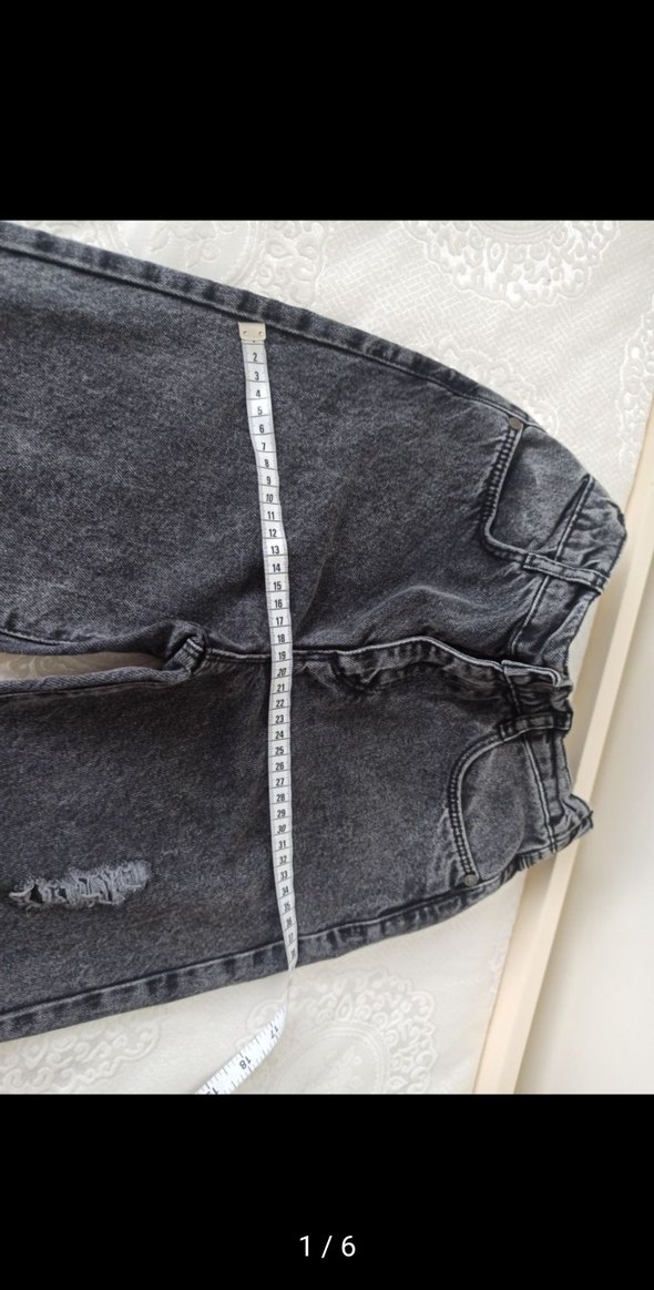 Kız Çocuk Siyah Payetli ı Uzun Kollu Tişört ve kot pantolon - Görsel 5