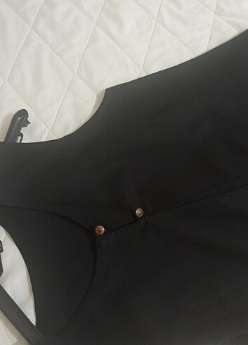Cok şık koyu siyah kaliteli yelek - Görsel 7
