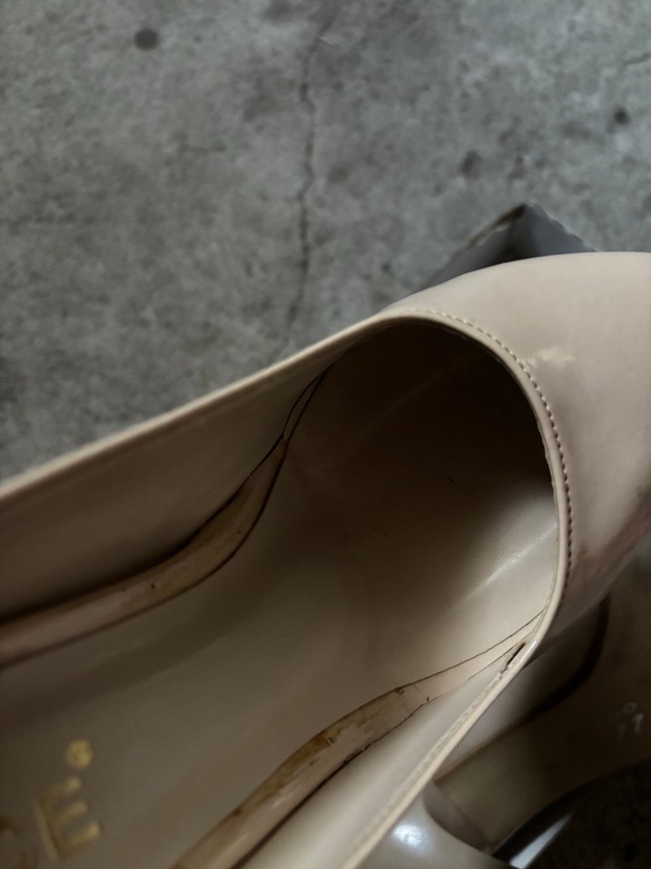 Bej Minimalist Stiletto Topuklu Kadın Ayakkabı - Görsel 4