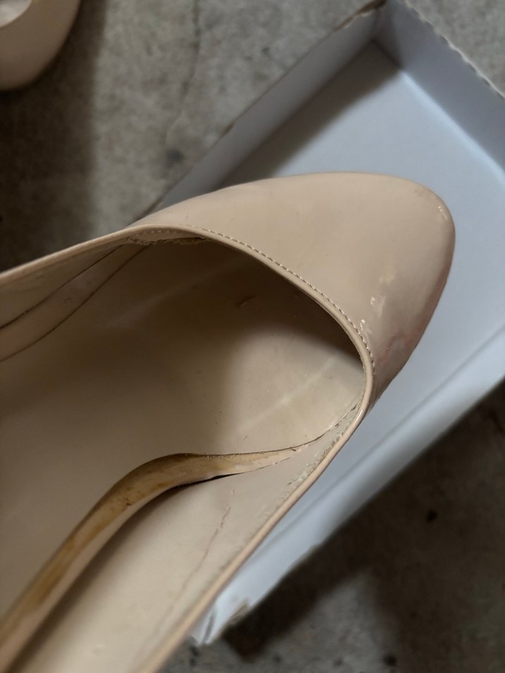 Bej Minimalist Stiletto Topuklu Kadın Ayakkabı - Görsel 5