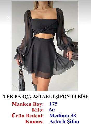 Siyah Straplez Uzun Kollu Mini Elbise - Görsel 5