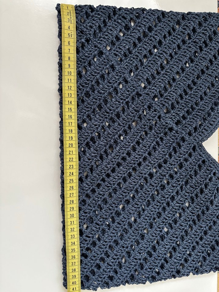 Lacivert Örgü Çanta - Görsel 4