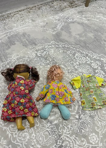 Beden Renkli Çiçekli Elbiseli Bebek Seti