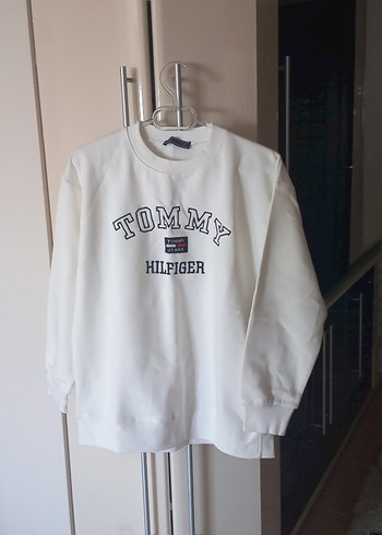 s Beden beyaz Renk Tommy Hilfiger Beyaz Oversize Sweatshirt