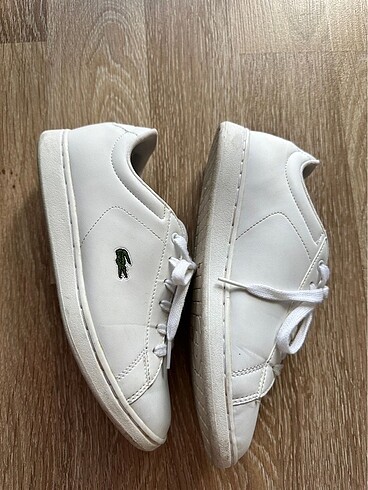 38 Beden Lacoste beyaz sneaker spor ayakkabı