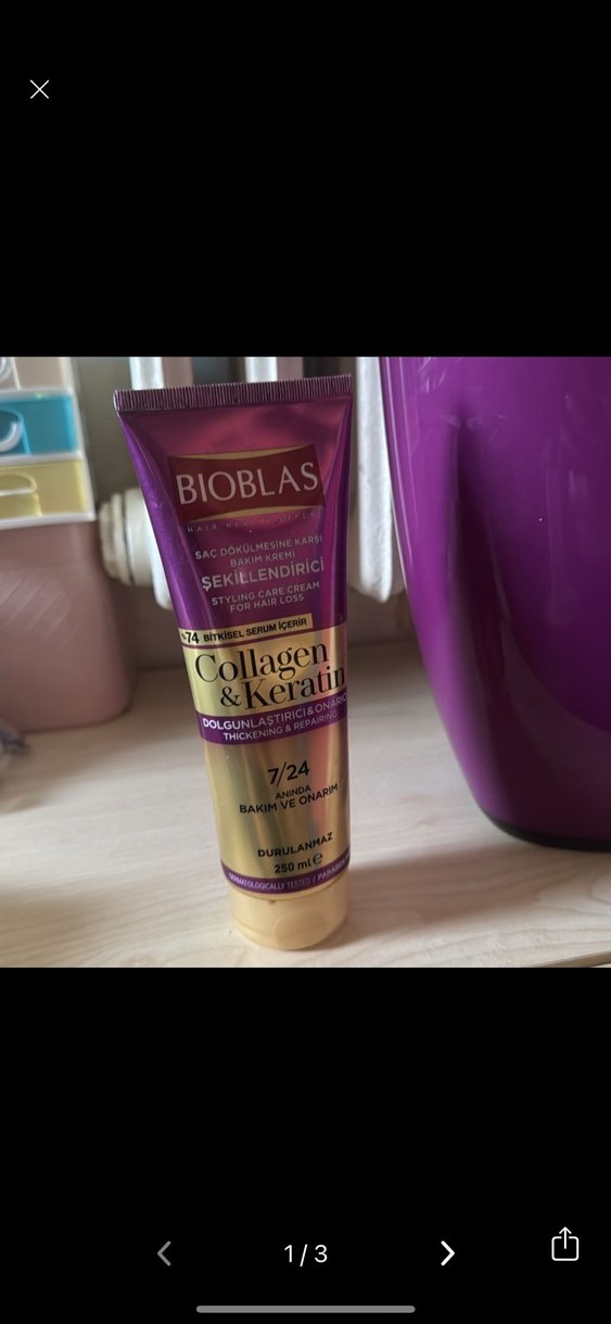 Bioblas Saç Dökülmesine Karşı Şekillendirici Bakım Kremi 250ml - Görsel 3