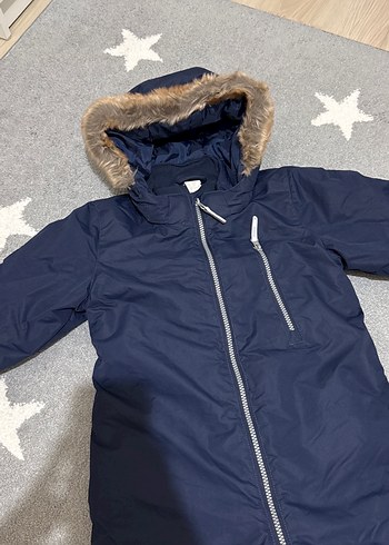 H&M H&M astronot tulum- Kürklü Kapüşonlu 3-4 yaş Kayak Tulumu