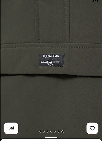 Pull and Bear Pull & Bear Erkek Kanguru Mont - M