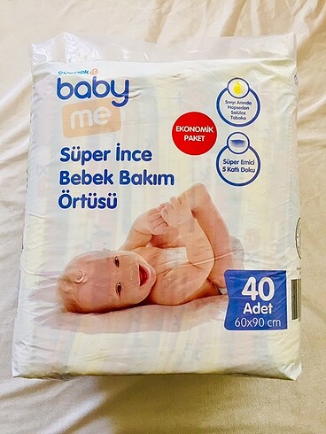 Baby me 40lı alt açma örtüsü 60x90