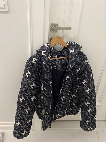 Mavi marka oversize sapkali mont
