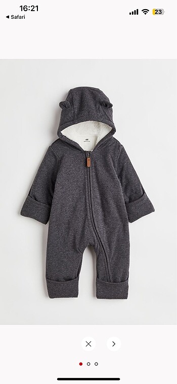 H&M bebek tulum içi kürklü