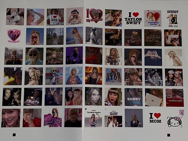 Taylor Swift Sticker Seti