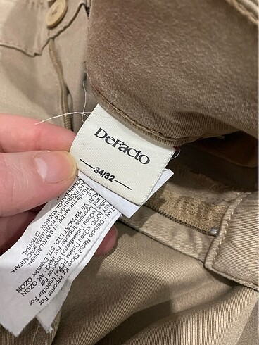 32 Beden camel Renk Kot pantolon