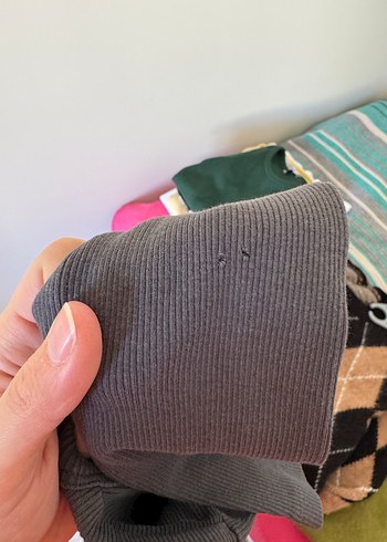 Gri Kadın Uzun Kollu Basic Tişört - Görsel 4