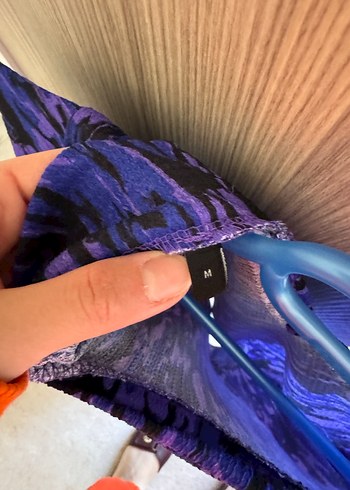 Mor Uzun Kollu Boğazlı Bluz - Görsel 2