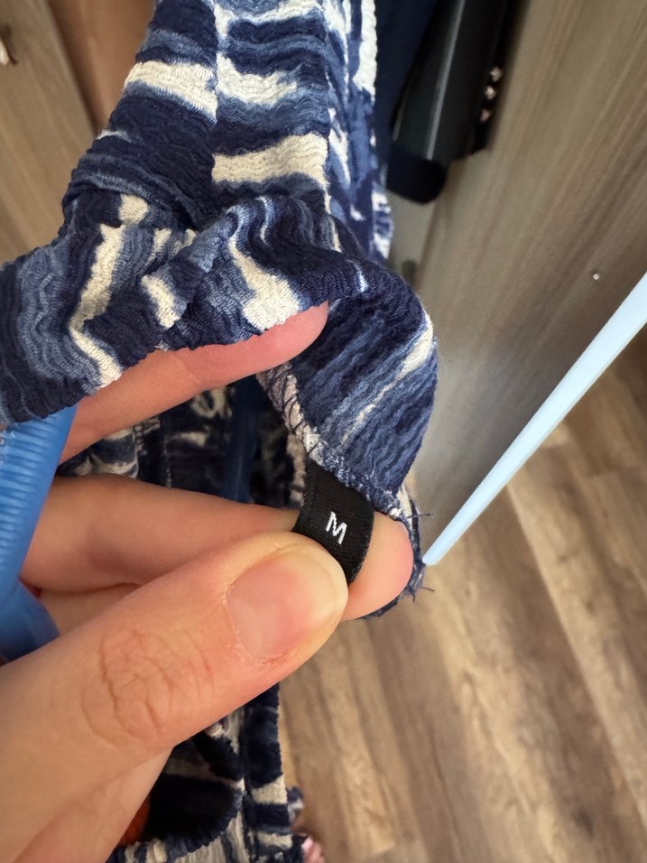 Kadın Mavi Uzun Kollu Balıkçı Yaka Bluz - Görsel 2