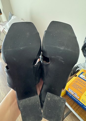 Siyah Kadın Topuklu Sandalet - Görsel 3