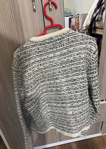 Tüvit Örgü Kadın Hırka Uzun Kollu - Görsel 3