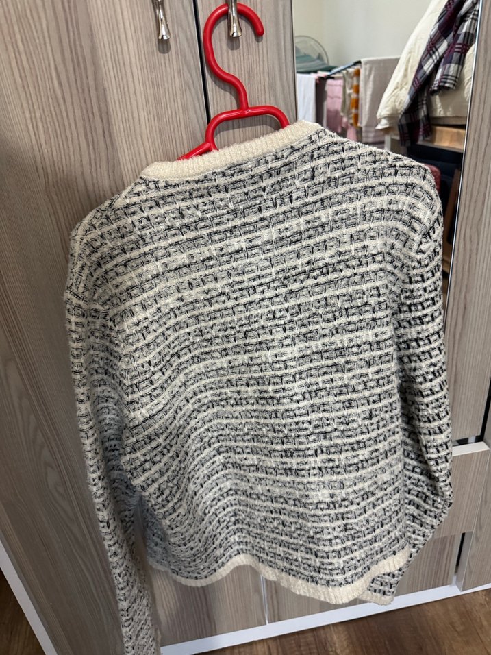 Tüvit Örgü Kadın Hırka Uzun Kollu - Görsel 3